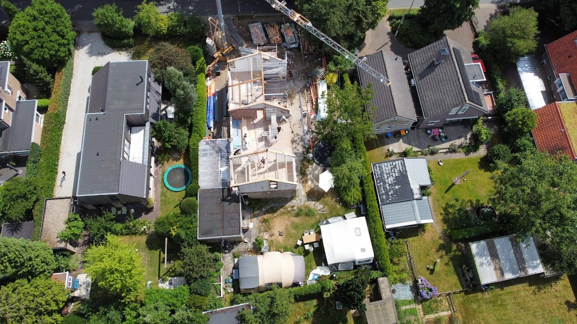 Aanbouw aan de achterzijde van een woning in Apeldoorn